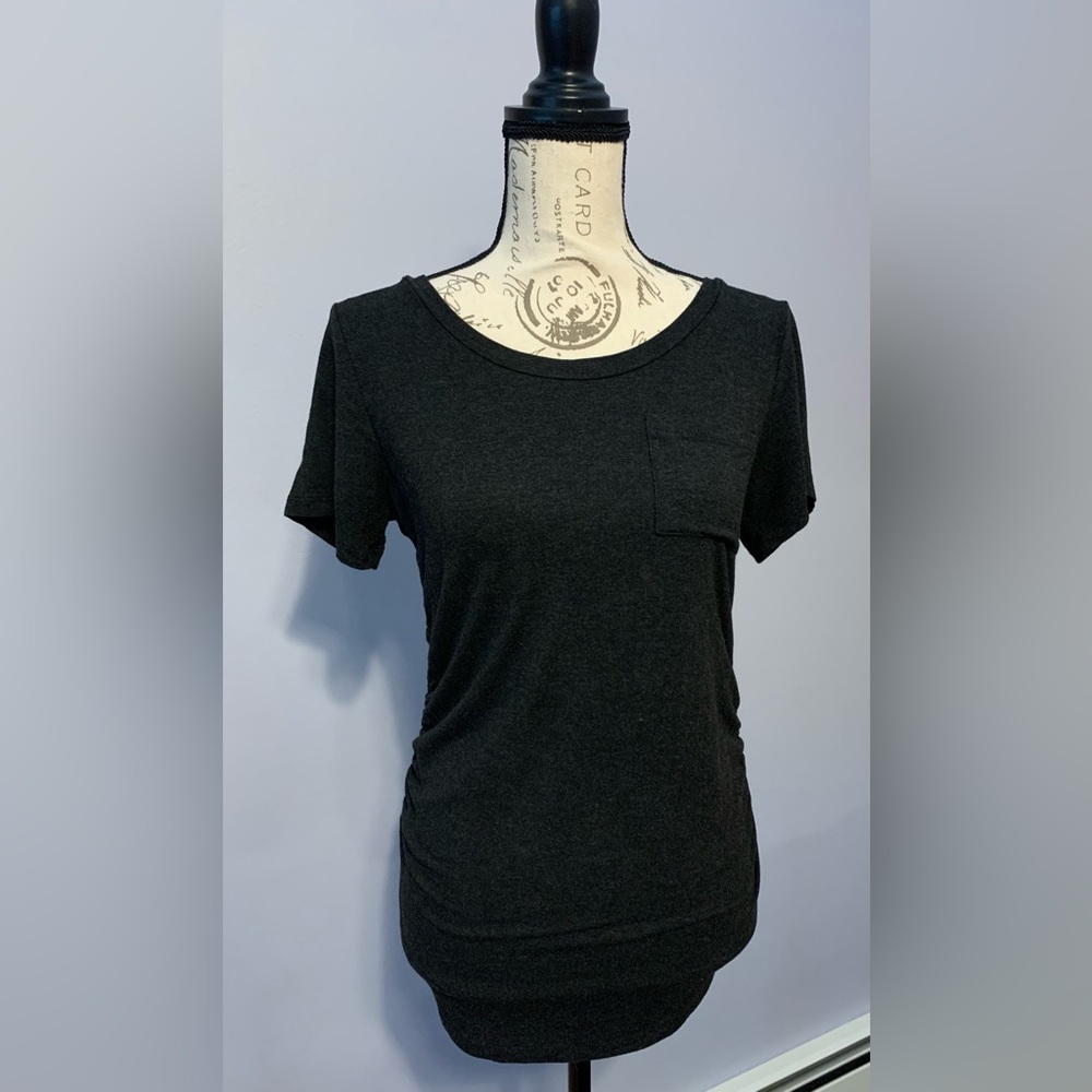 Elaine Maternity Straight Hem Pocket Tee